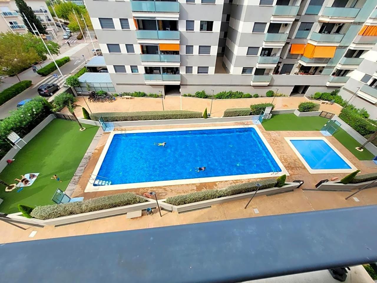 Apartament Ambar Gandia Playa-Grao Con Piscina Parking Ideal Para Familias Bagian luar foto